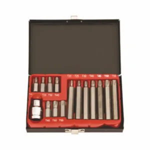 Zestaw kluczy 1/2" 15 częściowy Torx