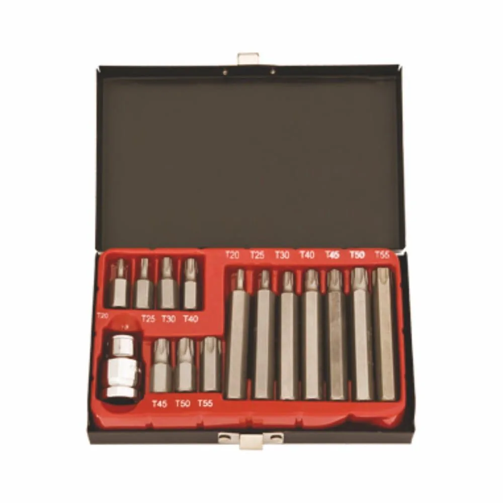 Zestaw kluczy 1/2" 15 częściowy Torx