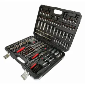 Zestaw narzędzi nasadek bitów grzechotek 1/2, 3/8 i 1/4" 172 elementy