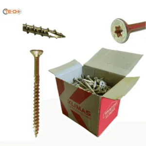 Wkręty ciesielskie 5x60 hartowane łeb stożkowy paczka 200szt KMWHT-50060