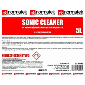 SONIC CLEANER płyn do myjek ultradżwiękowych - obrazek 2