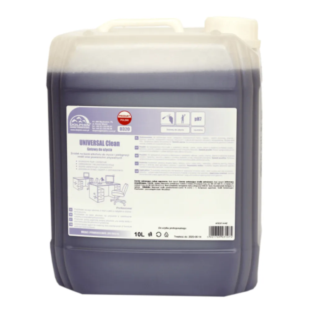 Płyn do mycia mebli powierzchni atest PZH UNIVERSAL CLEAN 5L kanister