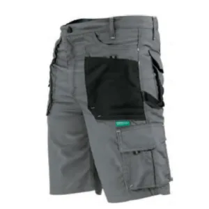 SPODNIE ROBOCZE KRÓTKIE POTRÓJNE SZWY - SZORTY "BASIC LINE" PREMIUM ROZMIAR XXXL