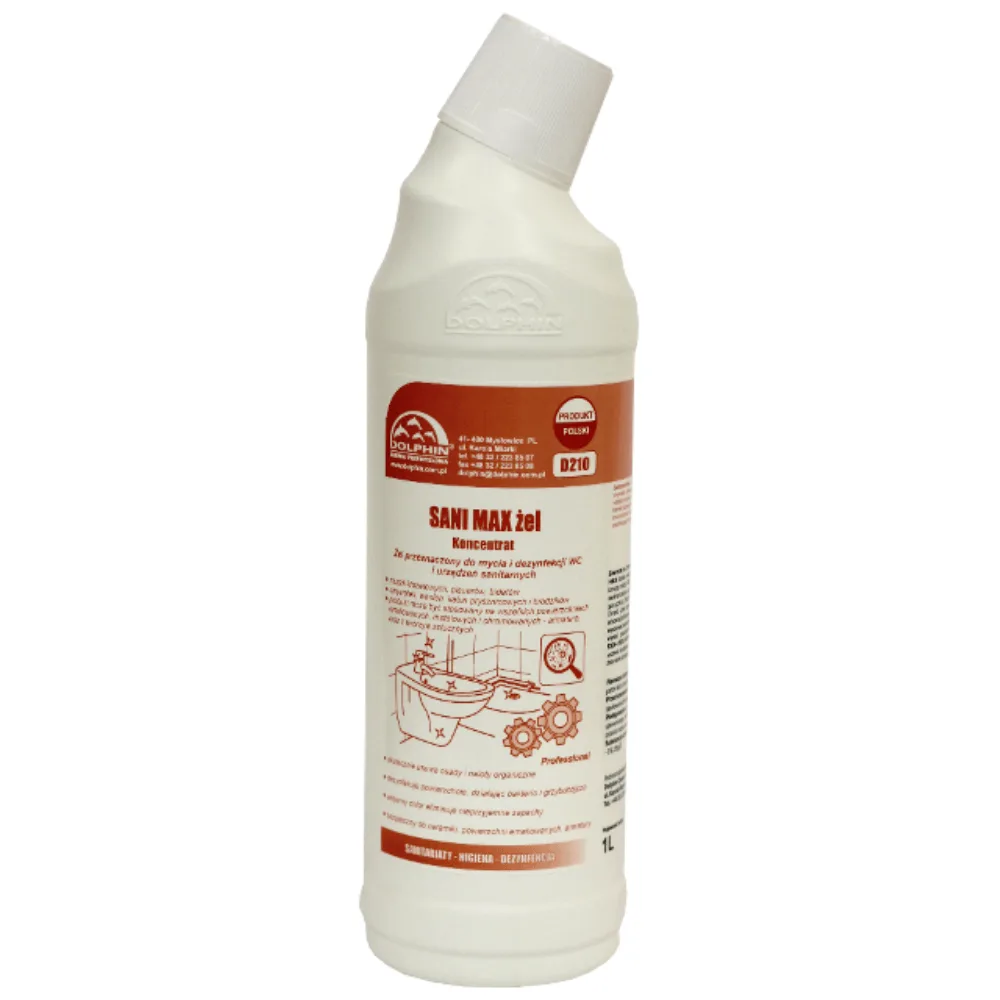 Żel do dezynfekcji i mycia WC łazienki toalet SANI MAX ŻEL 750ml