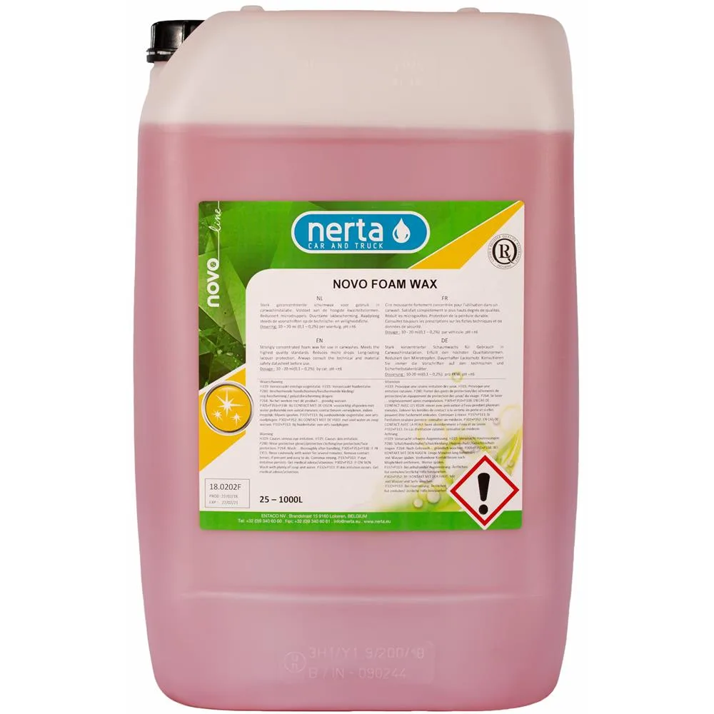 NERTA NOVO FOAM WAX 25L wosk polimerowy pianowy