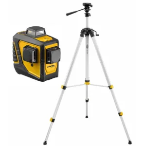 Niwelator laser krzyżowy czerwony NIVEL CL3D 3 płaszczyzny plus statyw