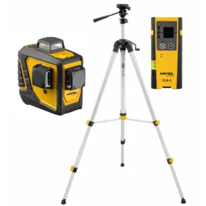 Niwelator laser krzyżowy czerwony NIVEL CL3D 3 płaszczyzny plus statyw i czujnik