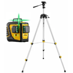 Niwelator laser krzyżowy zielony NIVEL CL3D 3 płaszczyzny plus statyw