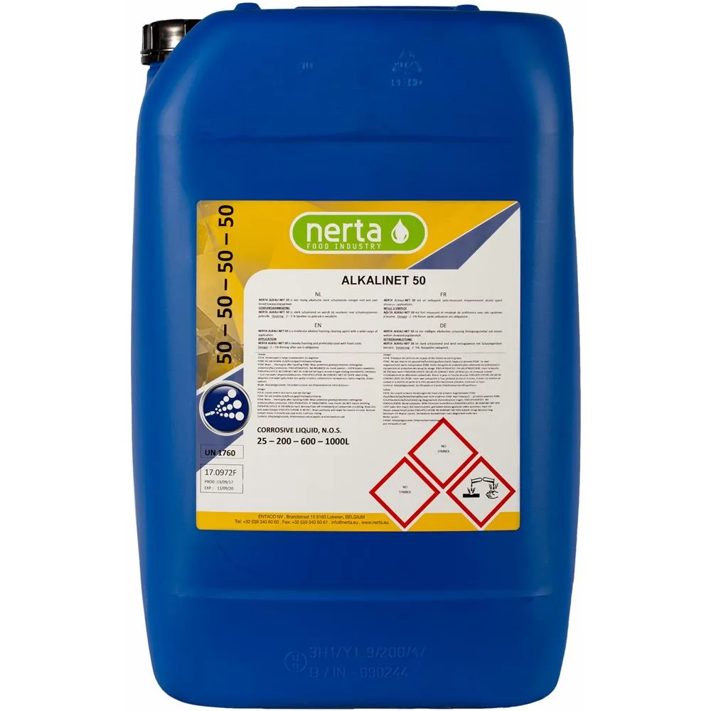 Środek do mycia i usuwania zabrudzeń organicznych NERTA ALKALINET 50 25L