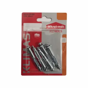 Kołek stalowy typu MOLLY do płyt G-K 5X71mm blister 3szt