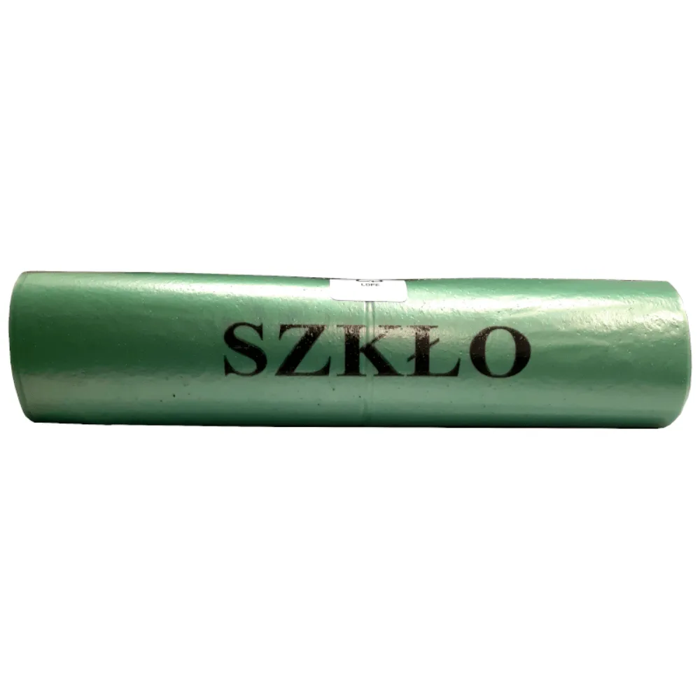 WORKI NA ŚMIECI ZIELONY szkło segregacja 120l 25sz