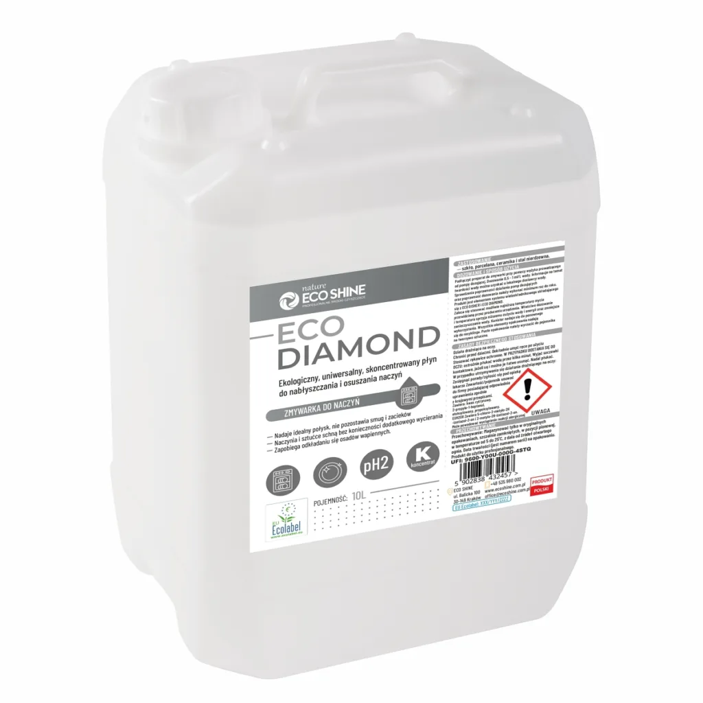 ECO SHINE ECO DIAMOND – nabłyszczacz i osuszacz do zmywarek 10 l