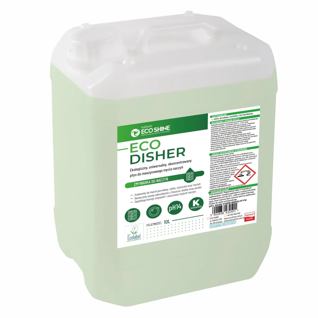 ECO SHINE ECO DISHER – koncentrat do maszynowego mycia naczyń 10 l