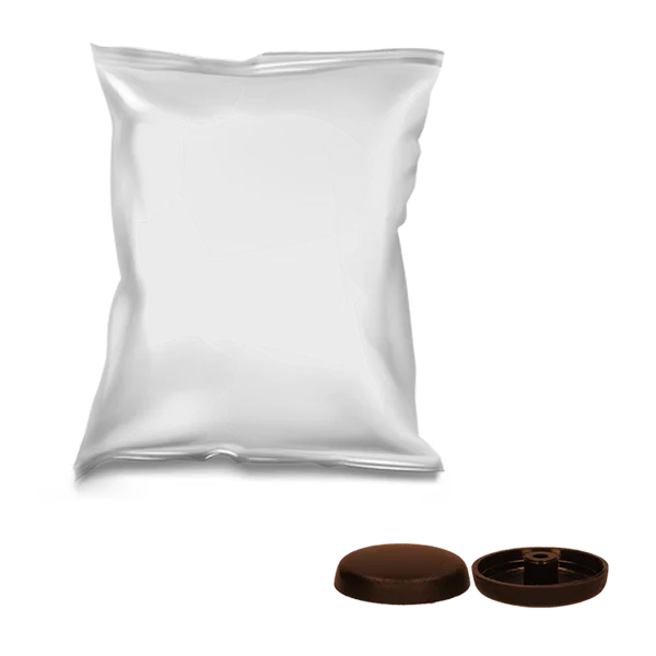 100 szt SM0DEKN008011Z035 8011/brązowy/brown Zaślepka do śrubowych łączników mocowania ościeżnic