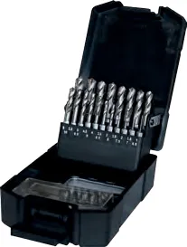 EX349992019 Zestaw wierteł HSS-gchwyt 1/4“ (6,35 mm) 6-kant19-szt. 1,0 - 10,0 x 0,5 mm EXACT