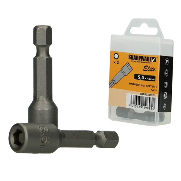 2 szt 0MDB501055PS 5,5 Końcówka do elektronarzędzi - 50 mm