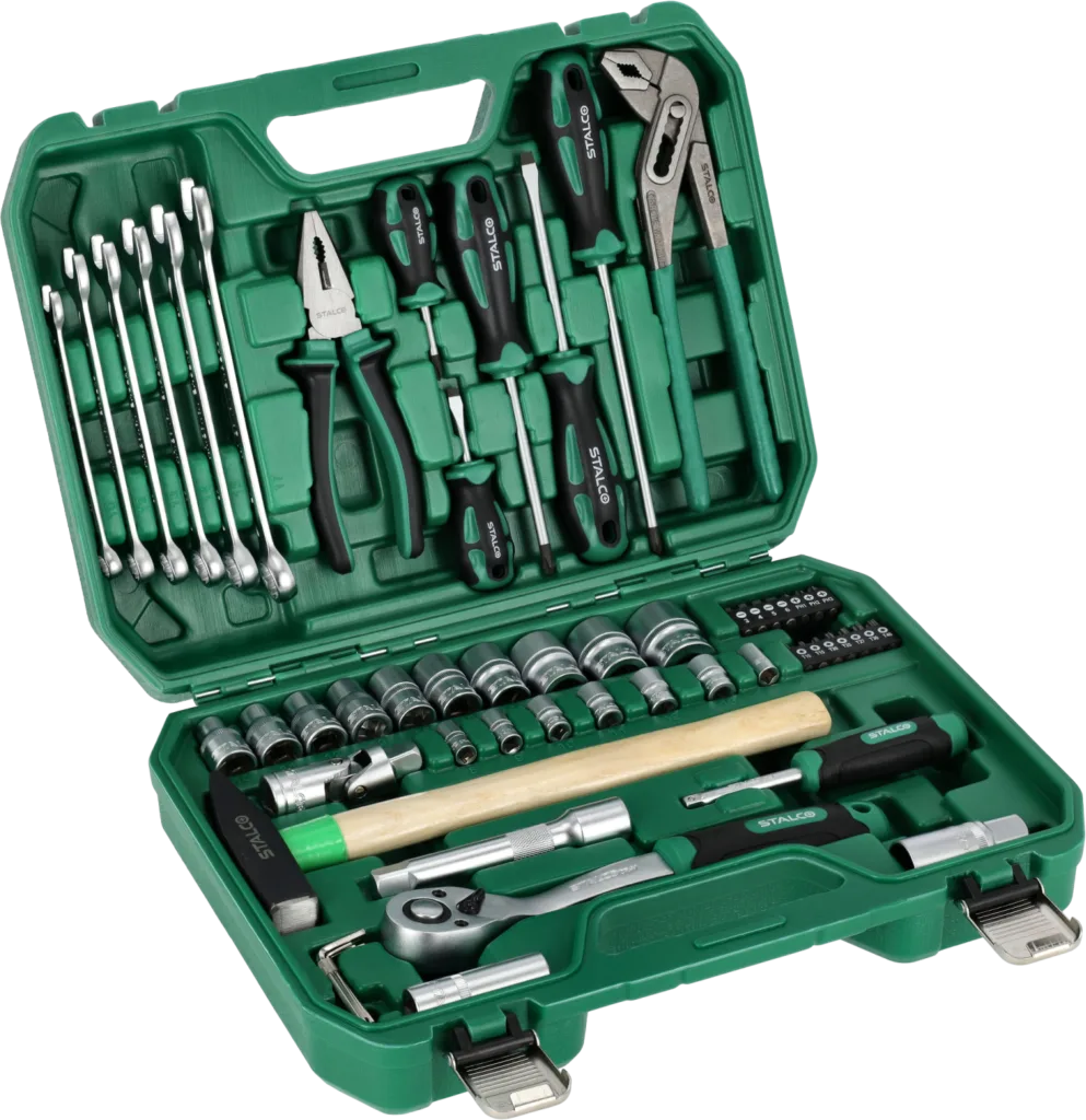 Zestaw narzędzi STALCO S-54011, 55 elementów w walizce